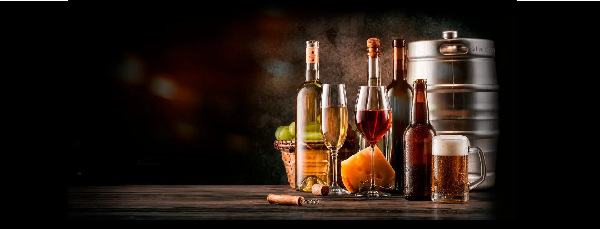 Асортимент розливних напоїв у кегах